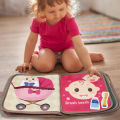 1pcs Montessori Busy Book Baby Early Education Book，Puzzle Toy, Animal Cognitive Fabric Book, Repeated Paste Book & Sensory Toys. 