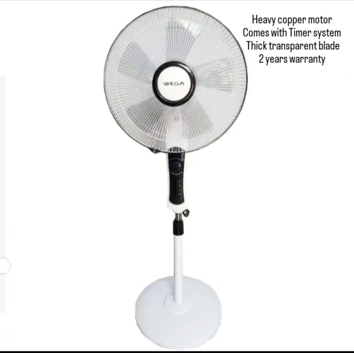 Wega Original Heavy Stand Fan With Timer