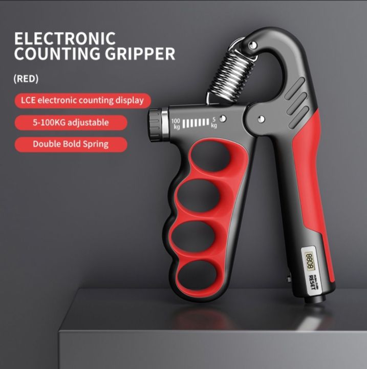 1%20pis%2010-100Kg%20Adjustable%20Hand%20Gripper%20Heavy%20Hand%20Strengthner%20High%20Quality%20Non%20Slip%20Griper%20Professional%20Hand%20Exercise%20Finger%20Muscle%20Recovery%20Electronic%20Counting%204%20Digit%20Display%20Home%20Gym%20Equipment%20Wrist%20Trainer%20Finger%20Fitness%20-%204%20Finger%20Model%20-%20Image%208