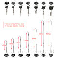 Spinpoler Pike Stinger Fishing Rig Jighead With Coil Spring Screw Connector Set For Soft Bait Shad Steel Treble Hook Bass Perch.
