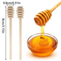 10/20/40Pcs Wooden Honey Dipper 8cm Honey Stirrers Jam Stir Sticks for Honey Jar Dispense Drizzle Honey Christmas .