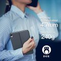 HOU iPad Mini 6 Ultra Slim Folio Type Case with Keyboard, Power Display, Switch Between Horizontal and Vertical Support iPad Mini 6th Generation. 