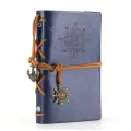 Retro Notebook Traveler Diary Leather Soft Cover Small Size 13x9cm Replaceable Kraft Paper Inner Notebooks & Notepads. 
