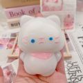 Cat Mochi Taba Squishy Fidget Toy Cute Cat Hamster Silicone Slow Rebound Pinch Decompression Toy Slow Stress Release Vent Toy. 