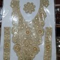 Embroidery Flowers Gala Designs  Embroidery Gala Neck Design For Dress Girls. 