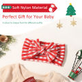 3pcs/set Baby Girls  Plaid Knot Bows Headband Set Cute Nylon Wide Turban Wraps Hair Accessories for Infants. 