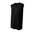 Womens Clothing Sleeveless T-shirt Summer Loose Fit Vest O-Neck Tank Top Comfortable Skin-Friendly Flattering For Everyday Style.