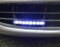 ANGRONG 1 Pair Car 8 LED White Guiding DRL Daytime Running Light Universal  Headlight Parking Lamp Super Bright 12V 7000K. 