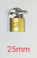 padlock heavy duty Yunhun Gold Finish Lock with Key (25mm). 