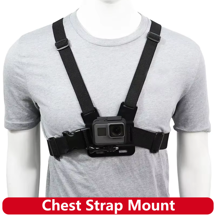 Chest Strap Mount Harness Chesty Body Mount for Hero 13 12 11 10 9 8 7 SJCAM SJ4000 AKASO insta360 Osmo Action Camera