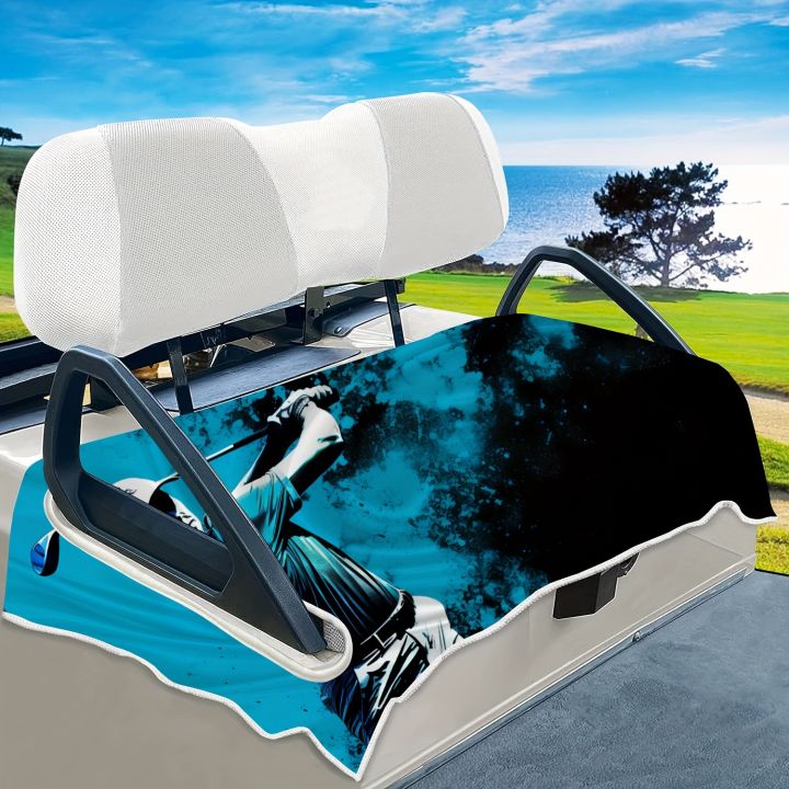 1pcs Golf Cart Seat Covers, 100% Microfiber Golf Cart Seat Towel/Blanket, Club Car