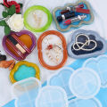 Storage Tray Silicone Mold Heart Round Cloud Flower Gourd Dish Plate Coaster Jewelry Tray Casting Epoxy Resin Mold Home Decor.