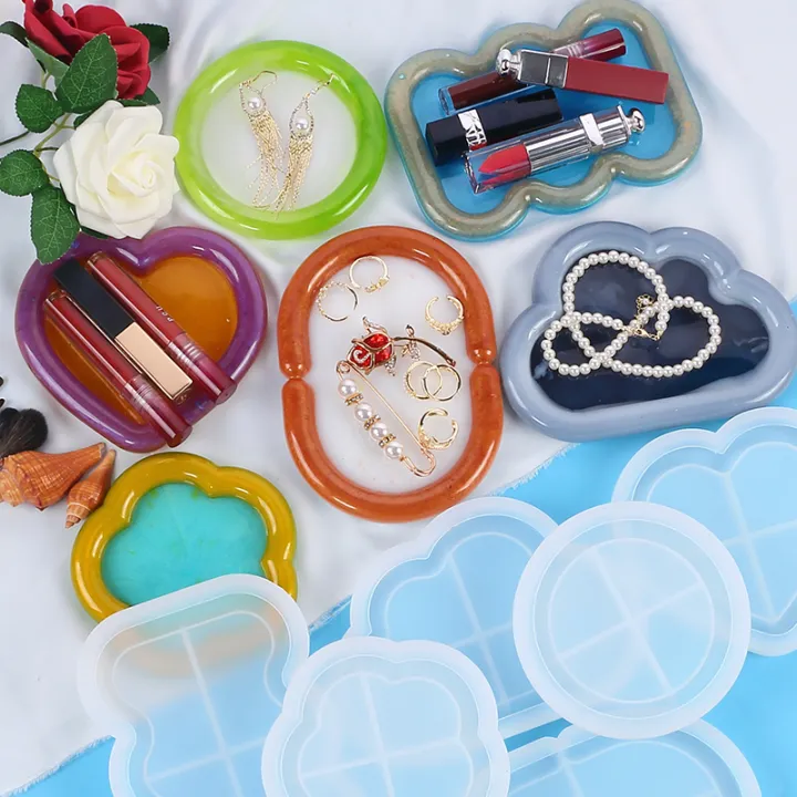 Storage%20Tray%20Silicone%20Mold%20Heart%20Round%20Cloud%20Flower%20Gourd%20Dish%20Plate%20Coaster%20Jewelry%20Tray%20Casting%20Epoxy%20Resin%20Mold%20Home%20Decor%20-%20Image%202