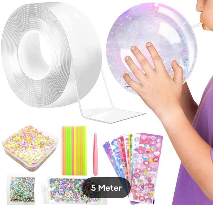 Balloon%20Diy%20Kit%20/%20Reusable%20and%20Washable%20Two%20Sided%20Tape%20Fun%20Tape%20for%20Di%20Craft,%203M%20and%205M%20Length%20Roll%20with%201%20inch%20Width%20/%20Balloon%20Making%20Double%20Sided%20Tape,Only%20Use%20Hot%20Air%20For%20Soft%20The%20Tape%20&%20Make%20Unlimited%20DIY%20Craft%20-%20Image%206