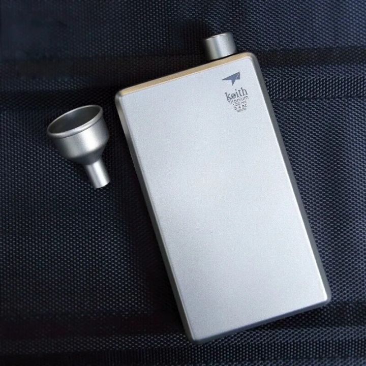 Keith%20Pure%20Titanium%20Hip%20Flask%20With%20Funnel%20100ml%20Drinkware%20Outdoor%20Sports%20Camping%20Hiking%20Pot%20Whiskey%20Wine%20Alcohol%20Bottle%20-%20Image%203