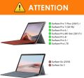 MoKo Type Cover Fit Microsoft Surface Pro 7 Plus/Pro 7/ Pro 6/ Pro 5/Pro 4/Pro 3, Ultra-Slim Wireless Bluetooth Tablet Computer Keyboard with Trackpad, 7-Color LED Backlit, Rechargeable Battery, Gray. 