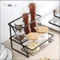 2-Layer Metal Spice Rack Organizer for Kitchen Accessories By F&A Salers. 