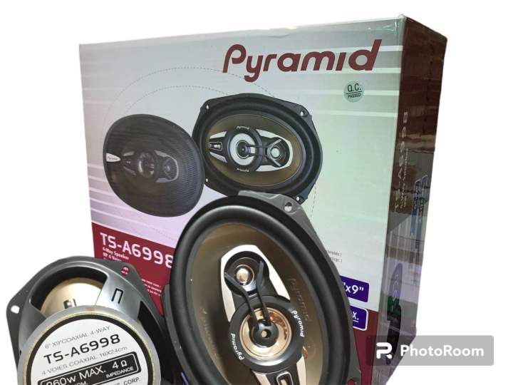 Pyramid%20speakers%206998GX%206%E2%80%9D%20x%209%E2%80%9D%20%204%20Way%20Bronze%20P.P.%20Cone%20Speakers%20260W%20Rated%20power%20-%20Image%204