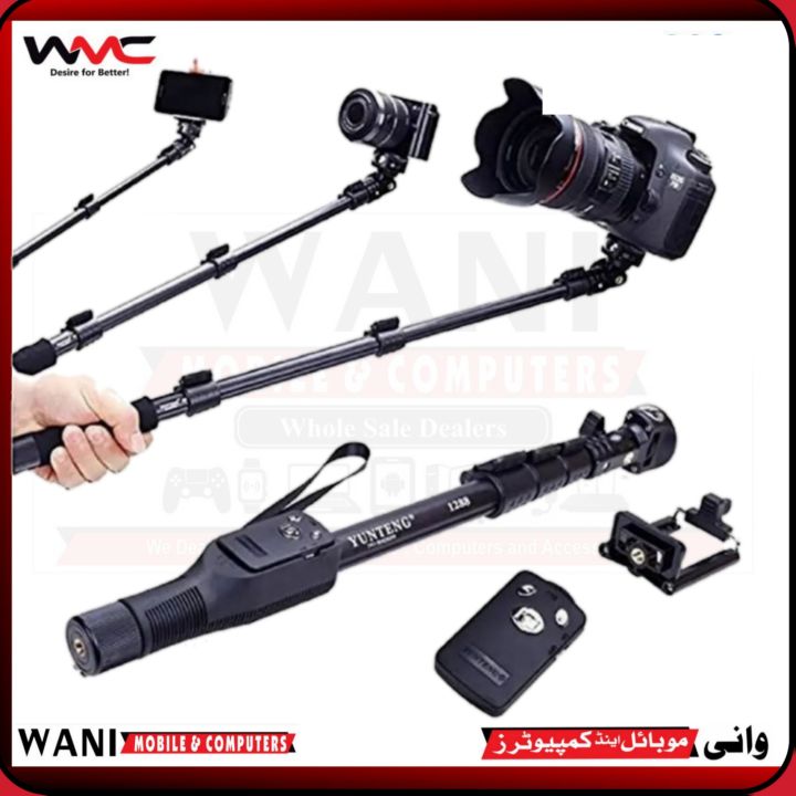 Yunteng%20YT-1288%20Selfie%20Stick%20with%20Rechargeable%20Bluetooth%20controller%20%20Selfie%20Stick%20With%20Zoom,%20Shutter%20Remote%20&%20Tripod%20Support%20%E2%80%93%20Multi-Device%20Compatible%20%7C%20Wani%20Mobile%20-%20Image%204