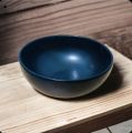Matte Black Ceramic Salad Bowl 17cm Oven Proof. 