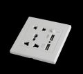 USB Socket Wall Power Outlets with Double USB Port Home Panel Outlet 2.1A 5V Electrical Power Sockets. 
