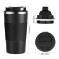 380ML/510ML Stainless Steel Coffee Cup Insulated Bottle Vacuum Flask with Lid Keep Drinks Hot or Cold Office Home Thermal Mug. 