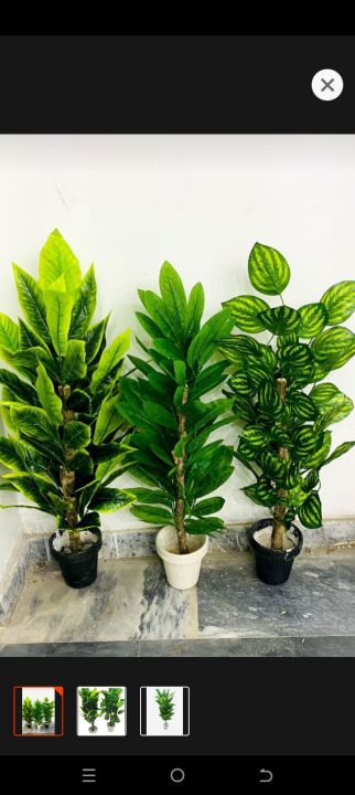 1 pc 3 feet floor plant with pot for your home decor