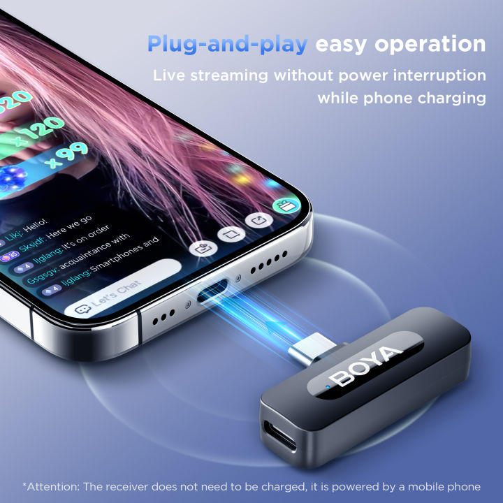 BOYA%20BY-MW3%20Dual%20Wireless%20Microphone%20Type-C%20Lavalier%20Mic%20for%20Android%20Phone%20%7C%20Plug%20&%20Play%20Noise%20Reduction%20Recording%20Mic%20for%20Live%20Streaming,%20Vlog,%20Interview,%20Podcast,%20YouTube,%20Facebook%20Live%20-%20Image%205