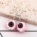Funny Horror Bloodshot Halloween Eyeball Earrings Simulation 3D Eyeballs Gothic Earrings Pendant Halloween Cosplay Jewelry . 