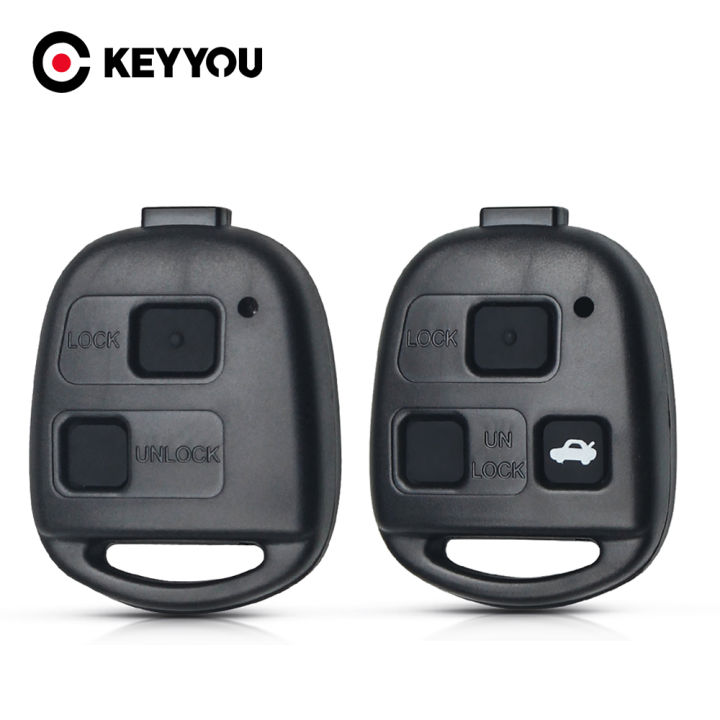 KEYYOU 2/3Buttons Remote Smart Car Key Shell For Toyota Corolla Camry RAV4 Yaris Carina  Avensis Land Cruiser Case Fob Cover