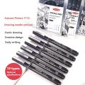 3/15Tip Black Pigment Micro-Pen Fineliner Ink Pens,Drawing Artist Illustration Pens Multiliner for Sketching Anime Manga Design. 
