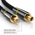 HIFI5.1/7.1 Channel Digital Fiber Optic Audio SPDIF Output Cable for Amplifier High-Quality Audio Fiber Optic Connection Cable. 