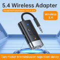 Aux Audio Adapter Bluetooth 5.4 Transmitter Receiver 2 IN 1 Support TF Card Wireless Adapter 3.5MM AUX For Car TV PC Speaker. 