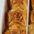 Baklava Small box Turkish Sweets. 