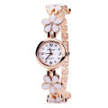 Fashion Small Watches Women 2023 Luxury Rhinestone Flower Bracelet Stainless Steel Watchband Dress Female Clock relogio feminino. 