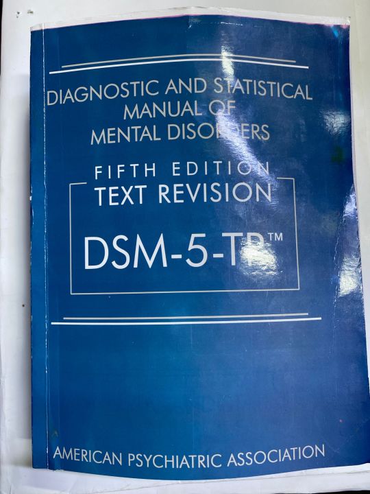 DIAGNOSTIC AND STATISTICAL MANUAL OF MENTAL DISORDERS 5th EDITION ...