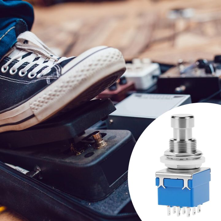 Miwayer%205/10Pcs%203PDT%20Footswitch%20Latching%20Stomp%20Switch-9%20Pin%20True%20Bypass,Heavy%20Duty%20Metal%20for%20Guitar%20Pedal&Amplifier%20Replacement%20-%20Image%206