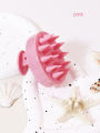 1PCS scalp massage shampoo brush, soft silicone hair used to remove dandruff and exfoliate. 