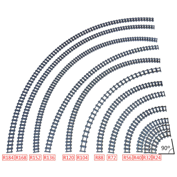 MOC%2010PCS%20City%20Bricks%20Train%20Flexible%20Construction%20Parts%20Railway%20Curve%20Tracks%20Building%20Blocks%20Accessories%20Compatible%2053401%20-%20Image%202