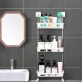 3 Layer storage toilet tank top organizer space-saving Self adhesive storing bathroom essentials toilet tank Organizer r. 