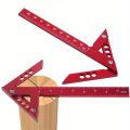 Center Finder Woodworking Square 45/90 Degree Right Angle Line Gauge Aluminum Center Scribe Carpenter Ruler Wood Measuring Tool.