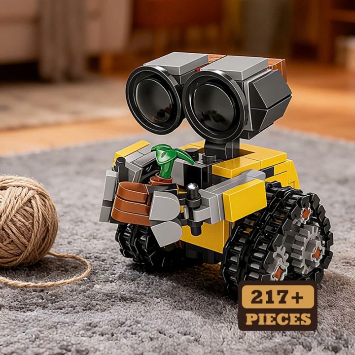 Classic Movie 200+pcs Mini Robot Wall-e MOC Building Blocks Model DIY Bricks Kits Creative Toys for Kids Children  