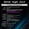 JGINYUE AM5 Motherboard supports AMD Ryzen 7000 series CPU processors DDR5 dual channel Memory RAM ITX B650i Night Devil. 