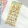 Chiikawa cartoon glue, 3D three-dimensional stickers, cute Hachiware and Usagi stickers, cartoon decorations, DIY handmade. 