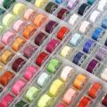 25/20 Colors Set Bobbin Thread Polyester Thread Spools Sewing Machine Bobbins With Storage Box For Embroidery Sewing Accessories. 