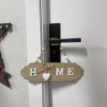 1Pc Wooden Door Sign Welcome Hang Up Welcome Guests in Front of The Door Home Decoration Sign Bow Creative Hang Up.