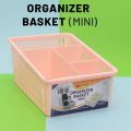 Multipurpose Mini organizer basket with partitions to organize makeup stationary drawers wardrobe desk organiser storage box separator. 