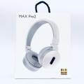 MAX Pro 2 Hi-Fi Audio Wireless Headphone 5.3 Powerful Sound Standby 30 Hours Backup. 