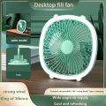 Hanging Fan, Low Noise Rechargeable Power Adjustable Long Battery Life Cute Lightweight Fan with LED Light for Travel. 