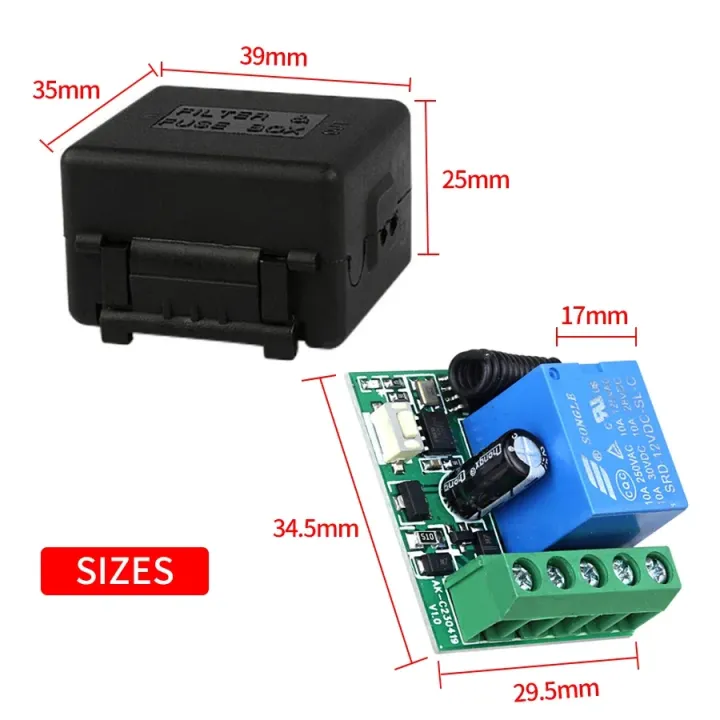 DC12V%2010A%20Relay%20Receiver%20RF%20433Mhz%20Universal%20Switch%20Remote%20Control%201CH%20Module%202CH%20Transmitter%20for%20LED%20Lighting%20Garage%20Gate%20Door%20-%20Image%202